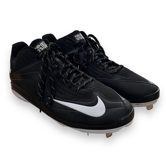 Nike Mens Baseball Metal Cleats Size 15 Black 684685-010 Air MVP Pro 2 Athletic - Picture 3 of 8